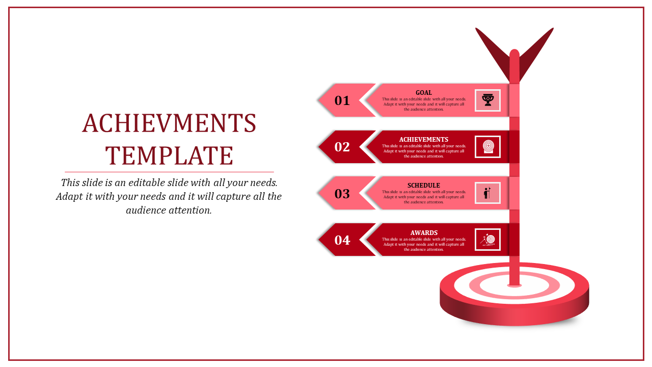 achievement powerpoint presentation-achievement Templates-4-red